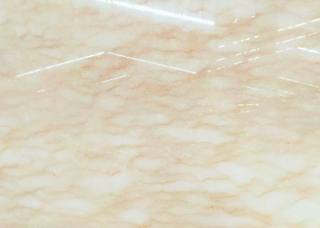 Original Crema Nuvolato marble slab with cream and gold veining