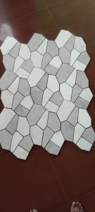 Pearl Drift — Polygon Stone Mosaic