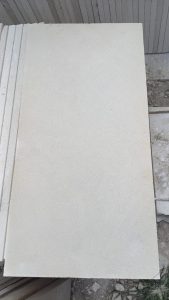Original 620 white limestone rectangular stone with natural pale texture