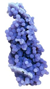 Purple Grape Agate specimen with rounded crystal clusters
